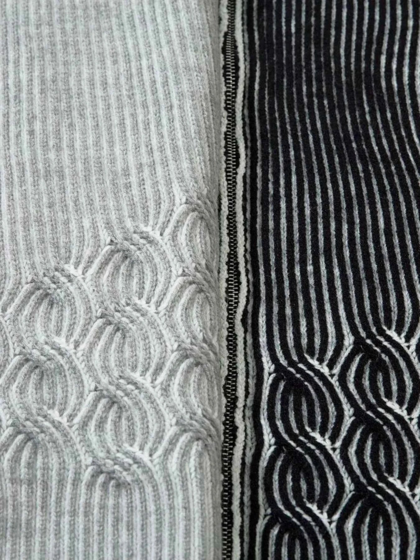 Men's Ribbed Zip-Up Cardigan